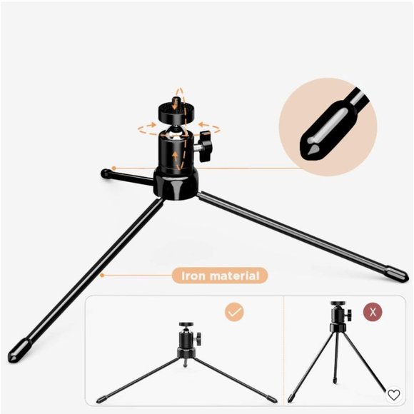 LED Ring Light Tripod Stand Phone Holder 3 Light Modes X002L240ZH - Picture 4 of 7